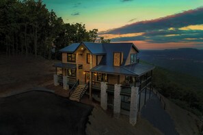 Exterior - Luxury Smoky Mountain Cabin + Indoor Pool, Theater, Pickleball + Panoramic Views (Sevierville)