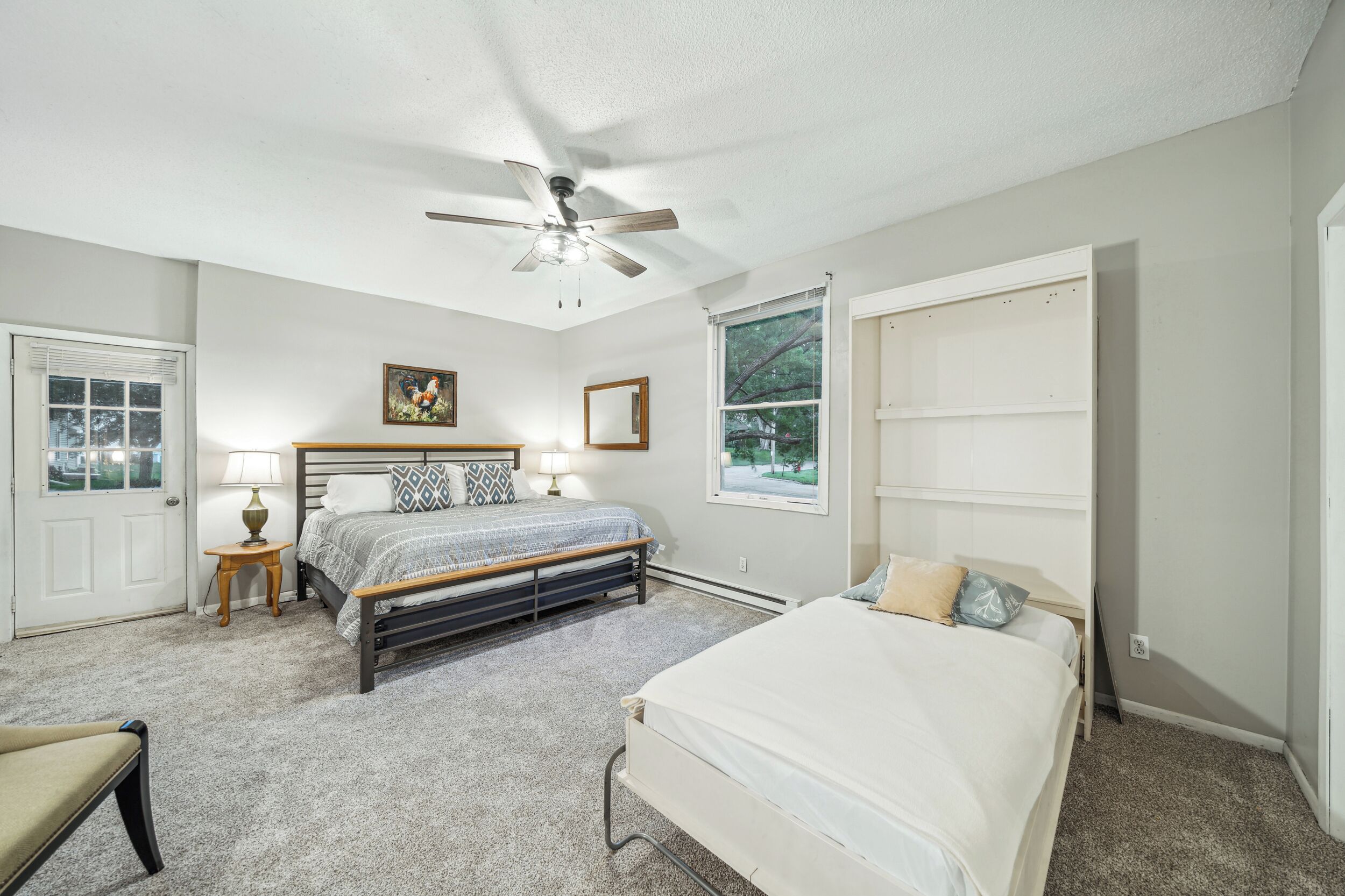 Desk, iron/ironing board, travel crib, free WiFi