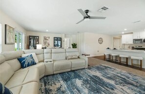 Living area - Modern Coastal Retreat w/ Pergola & Fenced Yard (Palm Coast)