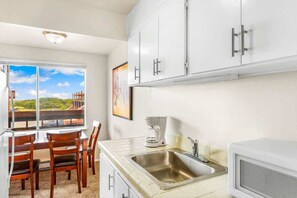 Fridge, microwave, oven, cookware/dishes/utensils - Oceanview 2BR Condo | Walk to Beach & Town (Ocean Shores)