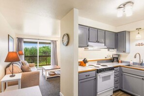 Fridge, microwave, oven, dishwasher - 1BR Oceanview Condo | Dogs OK | Close to Town (Ocean Shores)
