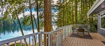 Lakefront Retreat | Private Dock & Forest Views