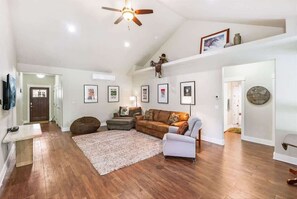 TV, fireplace - Dover Bay Retreat | Dogs OK | BBQ & Outdoor Seating (Dover)