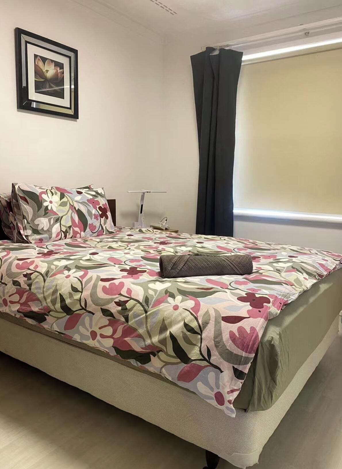 Blackout curtains, iron/ironing board, free WiFi