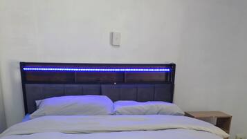Blackout curtains, iron/ironing board, free WiFi