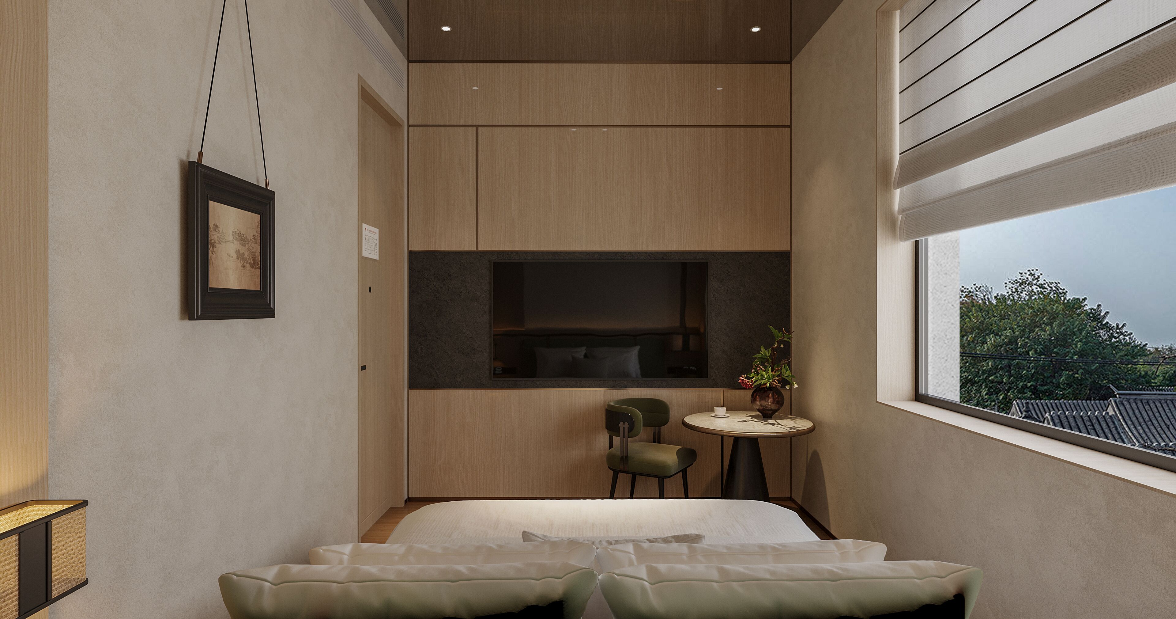 Habitación estándar con 1 cama doble o 2 individuales | Escritorio, espacio para trabajar con un portátil, cortinas opacas
