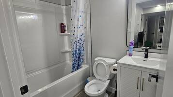 Towels, soap, toilet paper