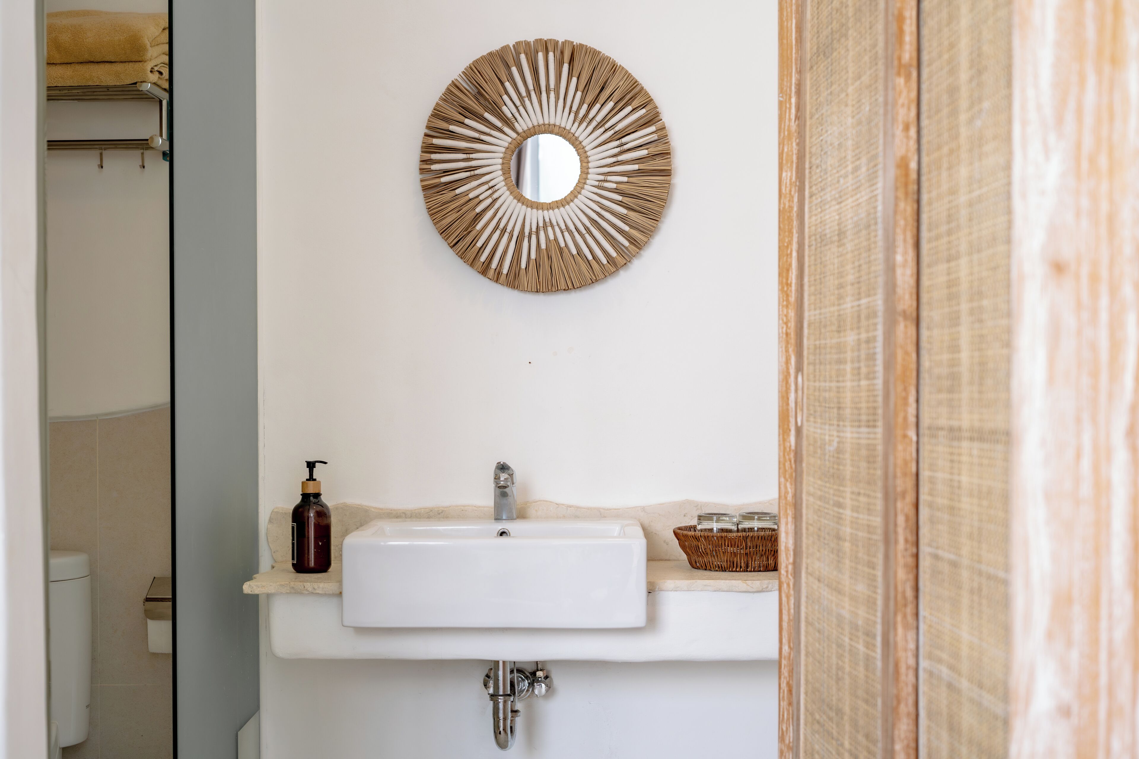 Deluxe Villa, 2 Bedrooms, Patio, Pool View | Bathroom | Free toiletries, hair dryer, towels, soap