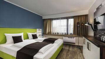 Desk, iron/ironing board, free WiFi, bed sheets