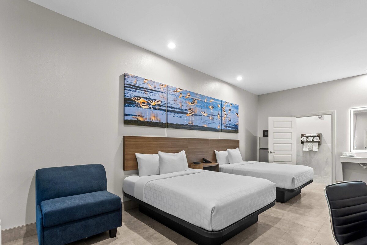 Room, 2 Queen Beds, Accessible, Non Smoking | Premium bedding, laptop workspace, blackout drapes, soundproofing