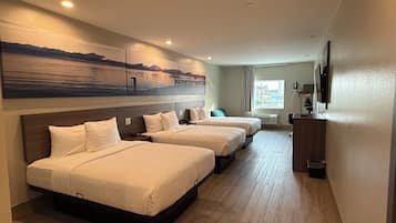 Standard Room, Multiple Beds, Non Smoking | Premium bedding, laptop workspace, blackout drapes, soundproofing