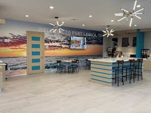 Free daily buffet breakfast