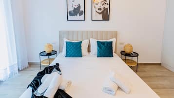 2 slaapkamers, een strijkplank/strijkijzer, wifi, beddengoed