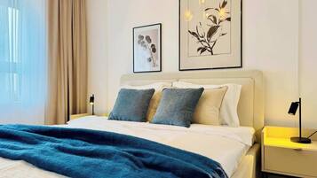2 habitaciones, tabla de planchar con plancha, wifi y ropa de cama