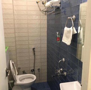 Studio, Balcony, City View | Bathroom | Shower, free toiletries, towels - Hotel SR (Indore)