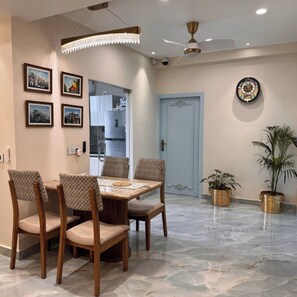 Apartment, Balcony, Mountain View | In-room dining - GGH - Ganga Side Bliss Apartment (Rishikesh)