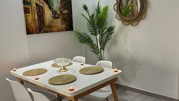 Appartement Penthouse Deluxe, vue sur la mer | Restauration