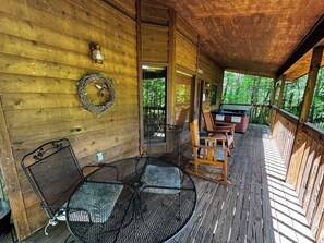 Outdoor dining - Between Here and There (Gatlinburg)