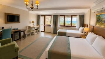 Premium bedding, pillow-top beds, minibar, in-room safe