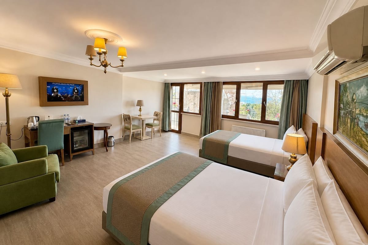 Premium bedding, pillowtop beds, minibar, in-room safe
