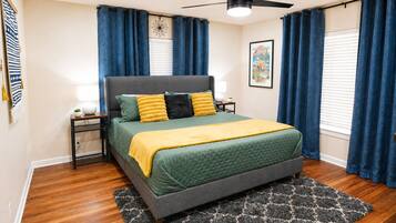 Desk, iron/ironing board, free WiFi, bed sheets