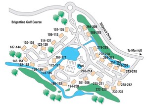 Property map - 134 Evian - New Property! A 2 Bedroom Coastal Chic Retreat in Shipyard (Hilton Head Island)