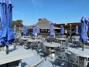 Outdoor dining - Ocean View - Ocean Villas B320 is brought to you by OSRP. (Hilton Head Island)