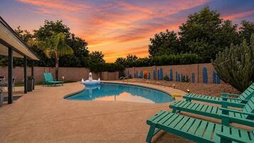 A heated pool