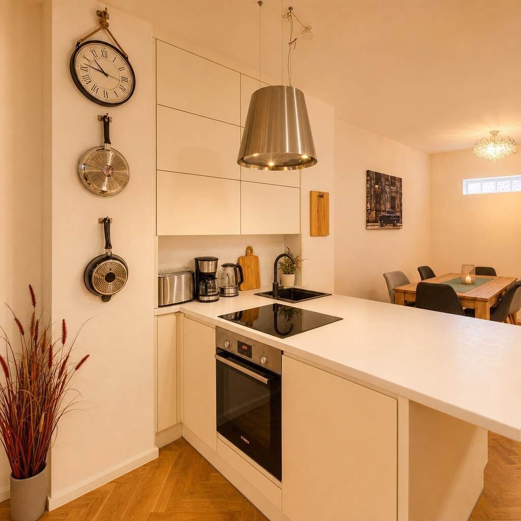 Fridge, oven, stovetop, dishwasher