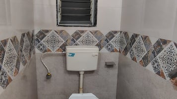 Towels, soap, shampoo