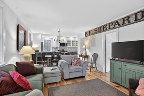 Apartment, 3 Bedrooms | Living area - Forest Backdrop Midcoast Maine Quiet Escape 3 Bedroom Home (Dresden)
