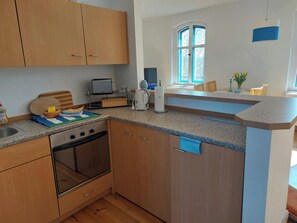 Private kitchen - Vacation apartment in the old train station (Marienwerder)
