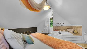 Tabla de planchar con plancha, wifi y ropa de cama
