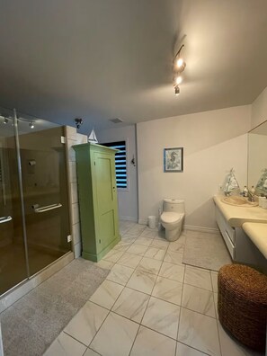 Shower, hair dryer, towels, soap - Logement paisible vue sur l'eau (Laval-Ouest) (Laval)