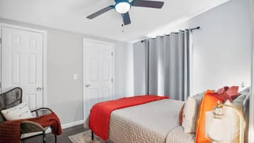 Desk, free WiFi, bed sheets
