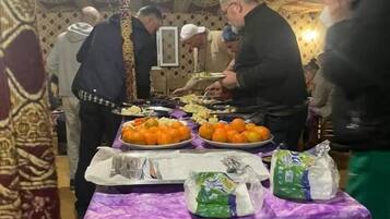 Free daily buffet breakfast