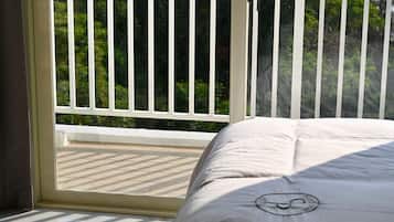 Romantic Double Room, Balcony, Beach View | Living area | LCD TV