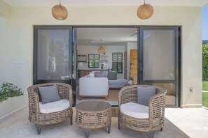 Terrace/patio - A/C in Living Room • Luxury • Guest House. (Sosúa)