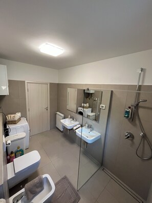 Shower, hair dryer, bidet, towels - Modern new Istrian villa with private pool and parking. Pet friendly! (Banjole)