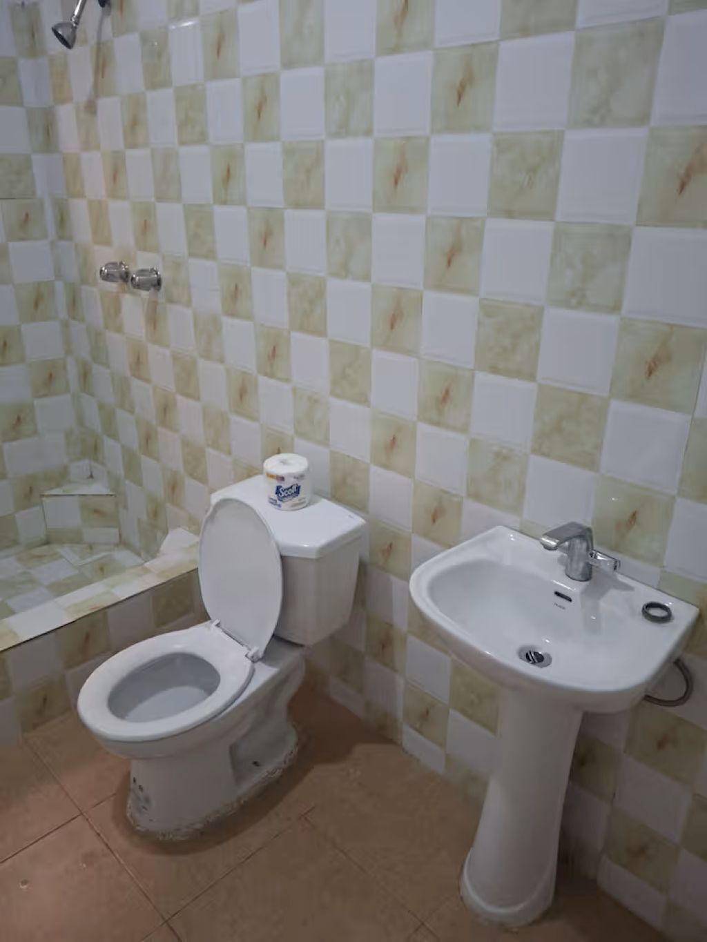 Sèche-cheveux, serviettes fournies, savon, papier toilette
