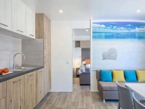 Mobile Home | Living room - Premium Family Lodge by Sea (Brtonigla)