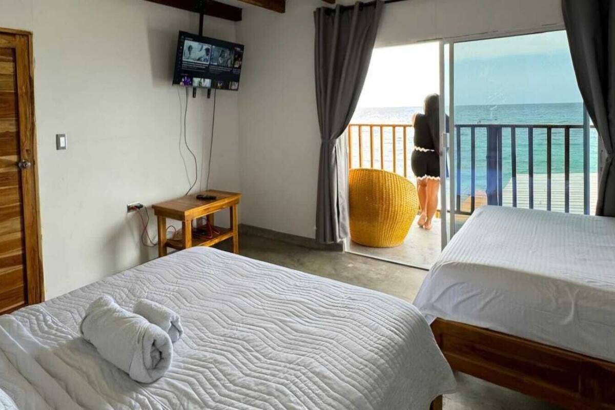 Quadruple Room, Balcony, Beach View | Free WiFi