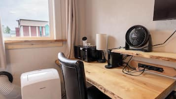 Deluxe Double Room, 2 Queen Beds, Non Smoking | Desk, laptop workspace, blackout curtains