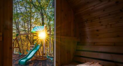 Sleeps 20 • 15 Mins to DT AVL • Sauna • Hot Tub!