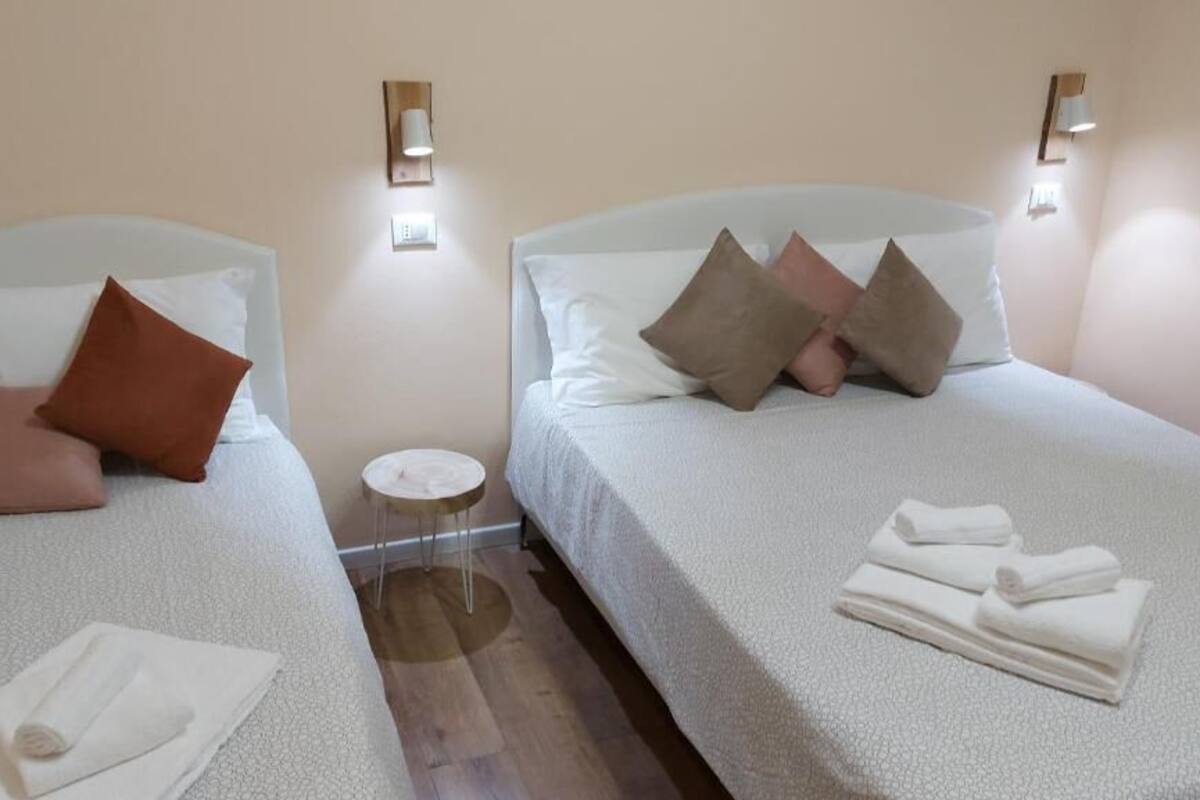 Family Double Room, Balcony, Garden View | In-room safe, soundproofing, iron/ironing board, free WiFi