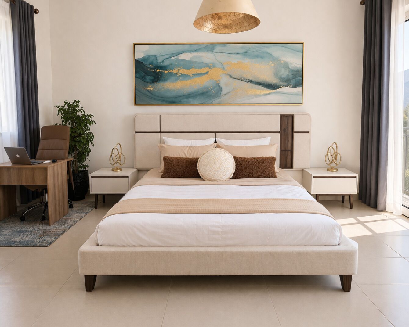 Desk, iron/ironing board, travel crib, free WiFi
