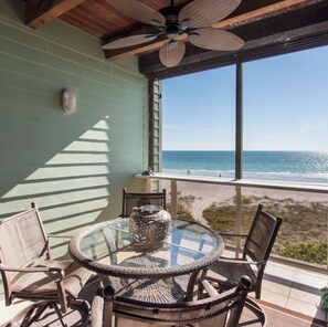 Outdoor dining - Gulf-Front | Private Rooftop | Under Renovation (Indian Shores)