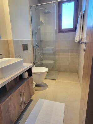 Hårtørrer, bidet, håndklæder, Sæbe