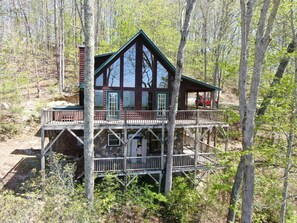 Exterior - Mountain Chalet with Hot Tub, Game Room, Hiking Trail, & Lake Access (Topton)
