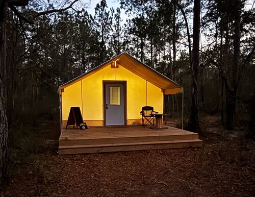 Romantic Safari Tent • Private Bath • Fire Pit